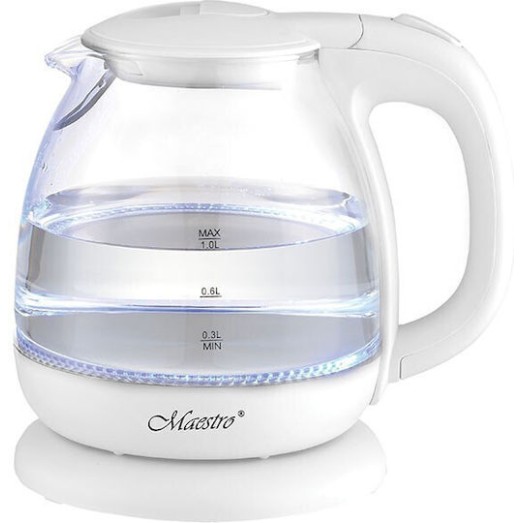 Maestro Βραστήρας 1lt 1100W Λευκός