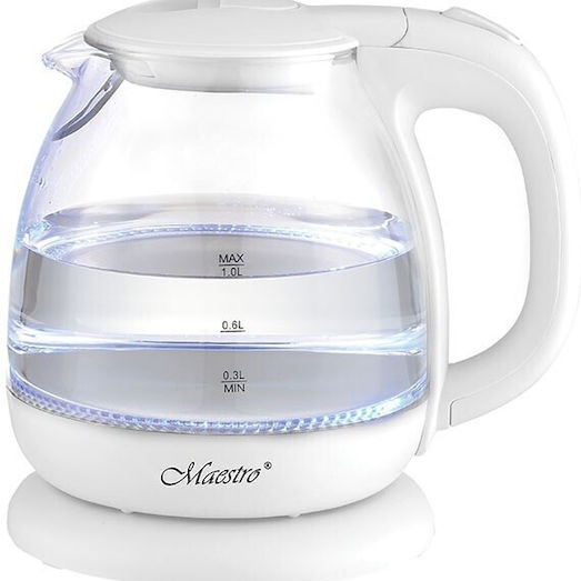 Maestro Βραστήρας 1lt 1100W Λευκός