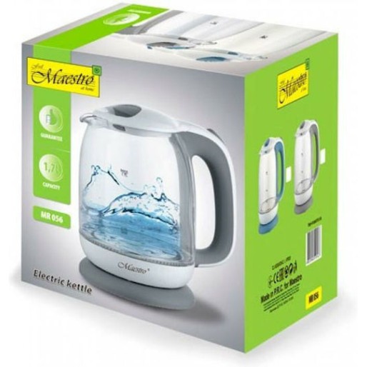 Maestro Βραστήρας 1.7lt 2200W Γκρι