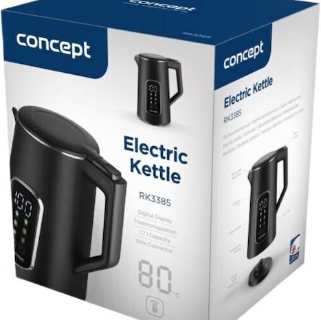 Concept Βραστήρας 1.7lt 2200W Μαύρος