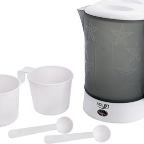 Adler Βραστήρας Ταξιδίου 600ml 600W Γκρι