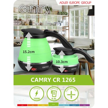 Camry CR 1265 Βραστήρας Ταξιδίου 500ml 750W Πράσινος