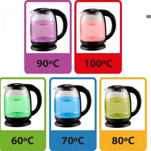 Esperanza Βραστήρας 1.7lt 2200W Μαύρος