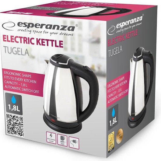Esperanza Βραστήρας 1.8lt 2200W Γκρι