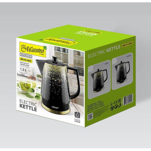 Maestro Βραστήρας 1.5lt 1500W Χρυσός