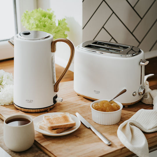 Adler Βραστήρας 1.7lt 2200W Λευκός