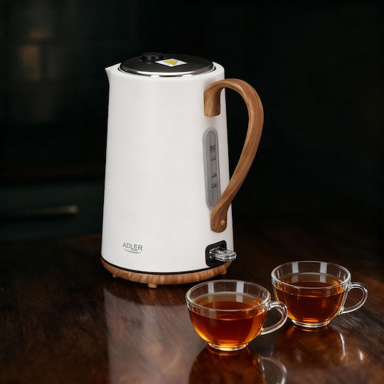 Adler Βραστήρας 1.7lt 2200W Λευκός