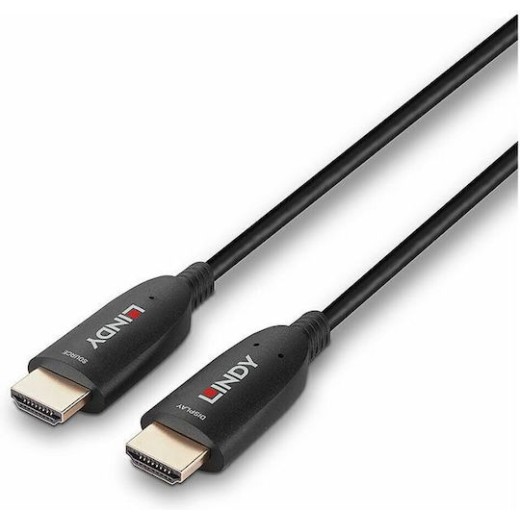 Lindy HDMI 2.1 Cable HDMI male - HDMI male 20m Μαύρο