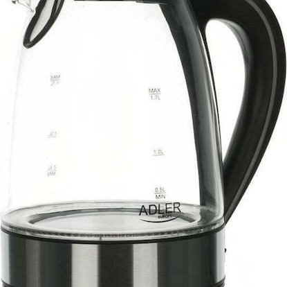Adler AD-1225 Βραστήρας 1.7lt 2000W Μαύρος