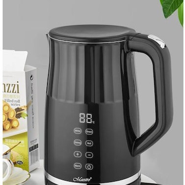 Maestro Βραστήρας 1.7lt 2200W Μαύρος