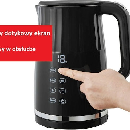 Maestro Βραστήρας 1.7lt 2200W Μαύρος