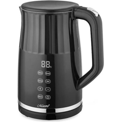 Maestro Βραστήρας 1.7lt 2200W Μαύρος