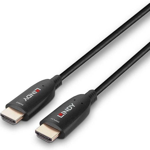 Lindy HDMI 2.1 Cable HDMI male - HDMI male 30m Μαύρο