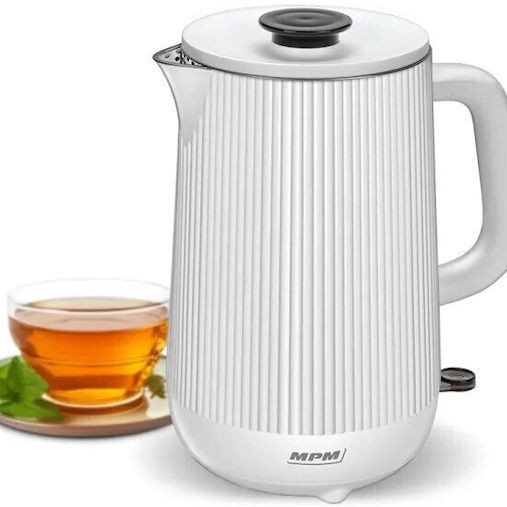MPM Βραστήρας 1.5lt 1800W Λευκός