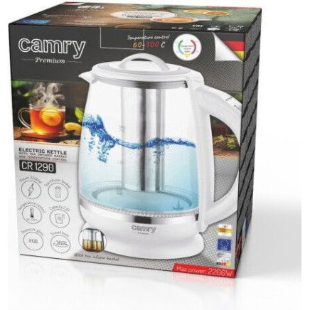 Camry Βραστήρας 2lt 1850W Λευκός
