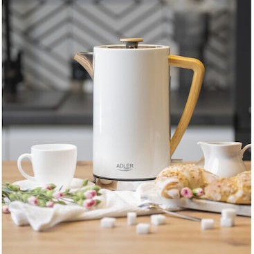 Adler Βραστήρας 1.7lt 1347W Λευκός