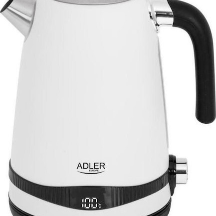 Adler AD 1295W Βραστήρας 1.7lt 2200W Λευκός