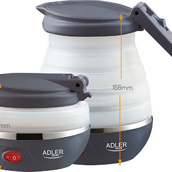 Adler Βραστήρας Ταξιδίου 600ml 750W Λευκός