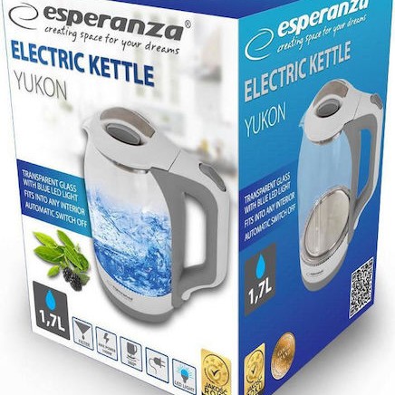 Esperanza Βραστήρας 1.7lt 1500W Λευκός