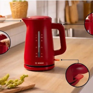 Bosch MyMoment Βραστήρας 1.7lt 2400W Κόκκινος