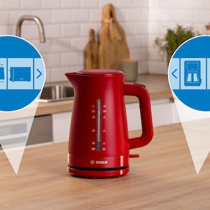 Bosch MyMoment Βραστήρας 1.7lt 2400W Κόκκινος