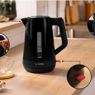 Bosch MyMoment Βραστήρας 1.7lt 2400W Μαύρος