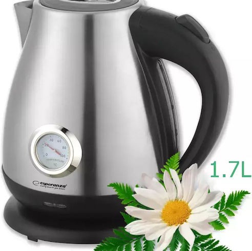 Esperanza Βραστήρας 1.7lt 2200W Ασημί