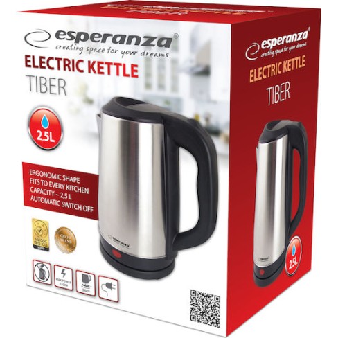 Esperanza Βραστήρας 2.5lt 2200W Ασημί