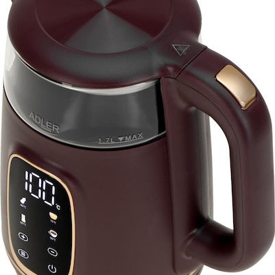 Adler Βραστήρας 1.7lt 1850W Burgundy