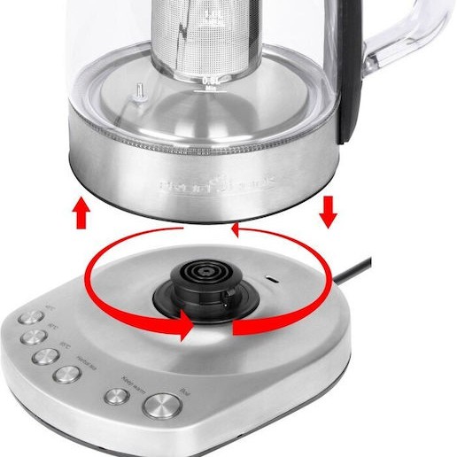 Profi Cook PC-WKS 1167G Βραστήρας 1.5lt 2200W Γκρι