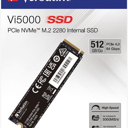 Verbatim Vi5000 SSD 512GB M.2 NVMe PCI Express 4.0