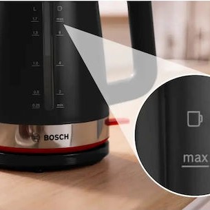Bosch MyMoment Βραστήρας 1.7lt 2400W Μαύρος