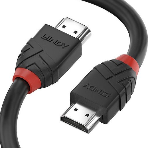 Lindy Cable HDMI male - HDMI male 0.5m Μαύρο