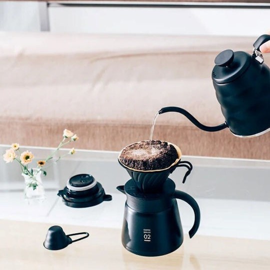 Hario Τσαγιέρα Αλουμινίου σε Μαύρο Χρώμα