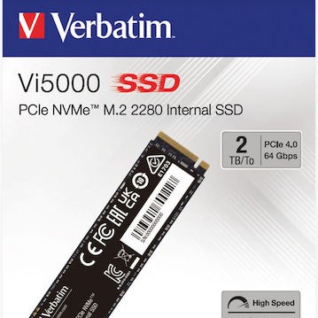 Verbatim Vi5000 SSD 2TB M.2 NVMe PCI Express 4.0