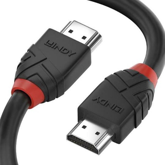 Lindy Line Cable HDMI male - HDMI male 3m Μαύρο