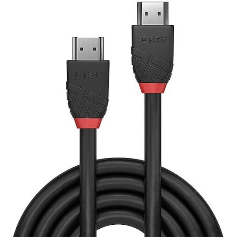 Lindy HDMI 2.1 Cable HDMI male - HDMI male 5m Μαύρο