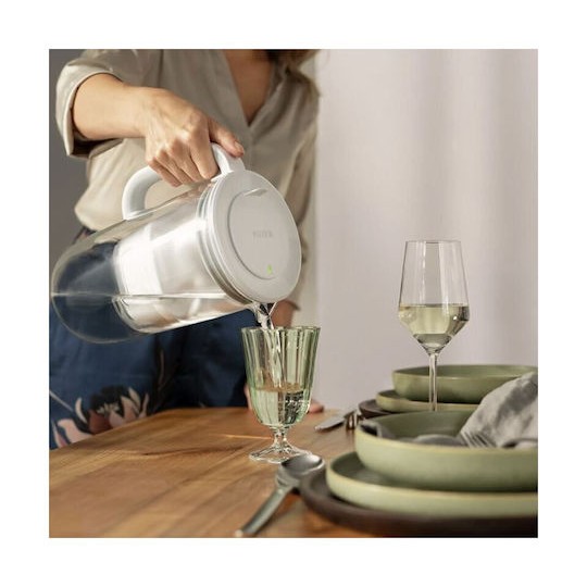 Brita Maxtra Κανάτα Σερβιρίσματος Γυάλινη White με Φίλτρο 2500ml