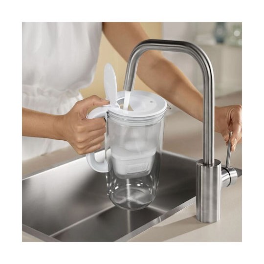 Brita Maxtra Κανάτα Σερβιρίσματος Γυάλινη White με Φίλτρο 2500ml
