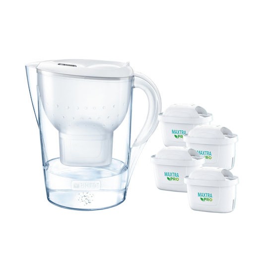 Brita Marella XL Κανάτα Σερβιρίσματος White με Φίλτρο 3500ml