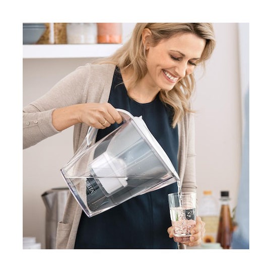 Brita Marella XL Κανάτα Σερβιρίσματος White με Φίλτρο 3500ml