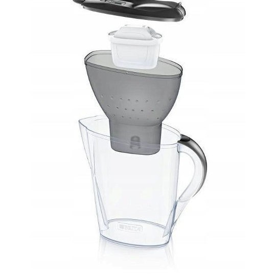 Brita Marella Κανάτα Σερβιρίσματος Πλαστική Graphite με Φίλτρο 2400ml