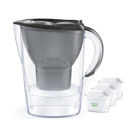 Brita Marella Κανάτα Σερβιρίσματος Πλαστική Graphite με Φίλτρο 2400ml