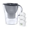 Brita Marella Κανάτα Σερβιρίσματος Πλαστική Graphite με Φίλτρο 2400ml