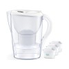 Brita Marella Κανάτα Σερβιρίσματος Πλαστική White με Φίλτρο 2400ml