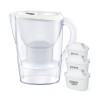 Brita Marella Κανάτα Σερβιρίσματος Πλαστική White με Φίλτρο 2400ml