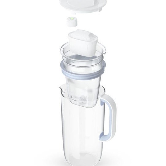 Brita Glass Κανάτα Σερβιρίσματος Γυάλινη με Φίλτρο 2500ml