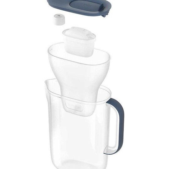 Brita Style Essential Κανάτα Σερβιρίσματος Πλαστική Graphite με Φίλτρο 2400ml