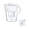 Brita Marella Κανάτα Σερβιρίσματος Πλαστική White με Φίλτρο 2400ml
