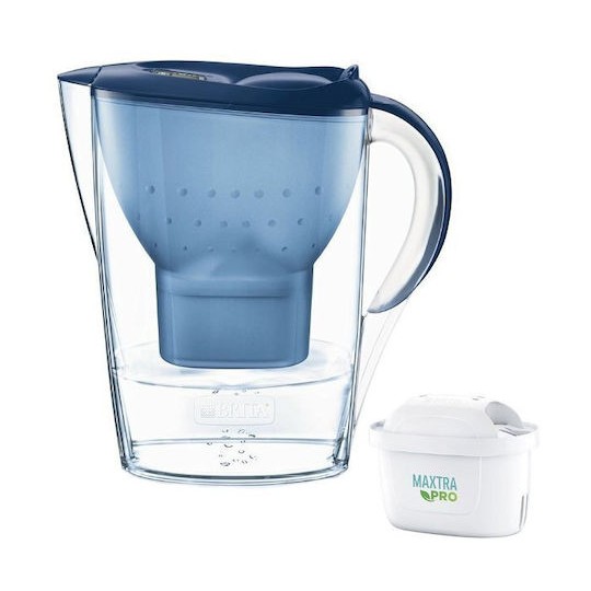 Brita Marella Κανάτα Σερβιρίσματος Πλαστική Blue με Φίλτρο 2400ml